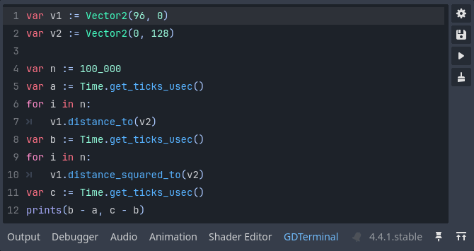 GDTerminal moved to bottom panel